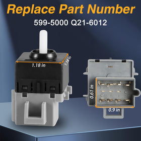 FUSCH blower switch installed in dash demonstrating straightforward repair benefit