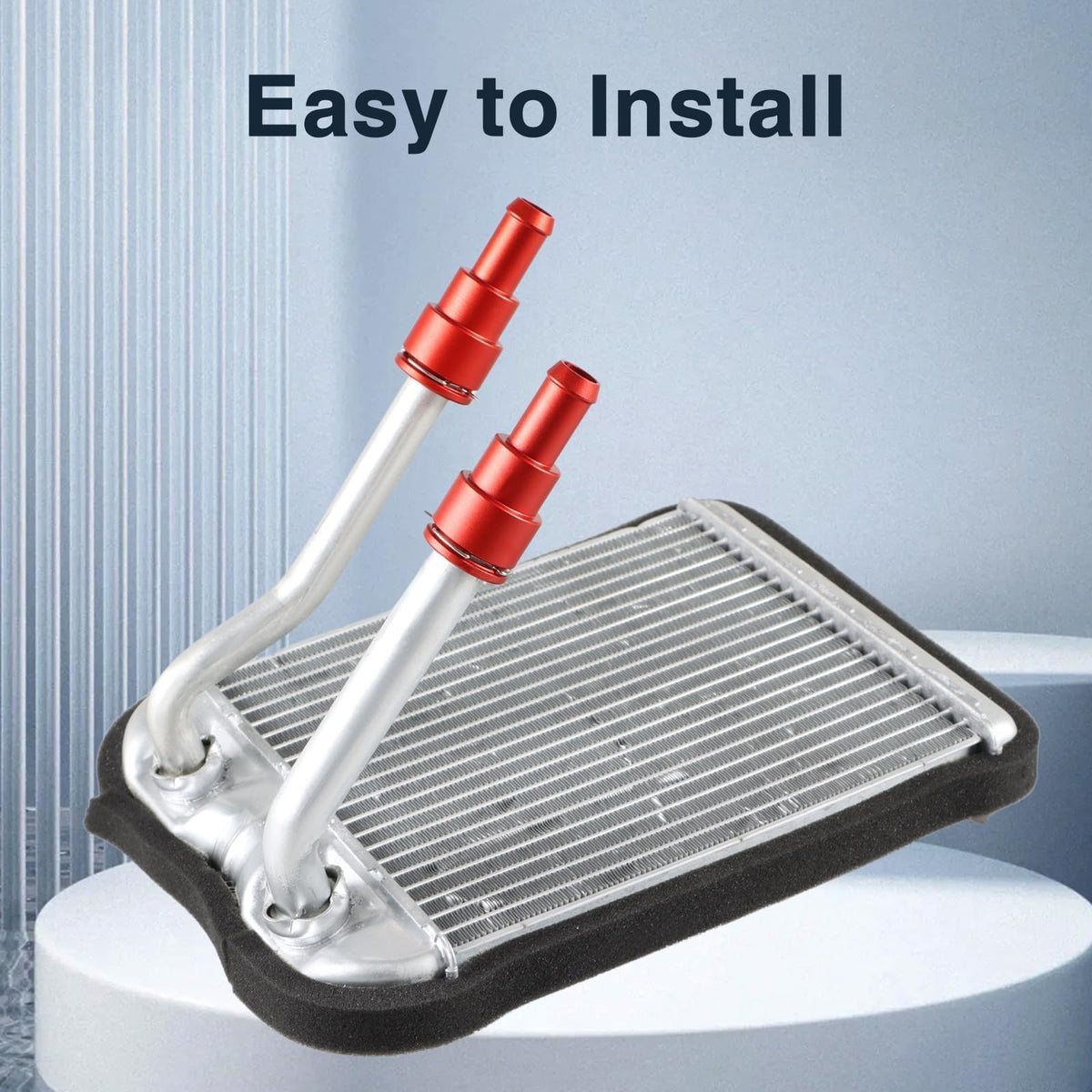 FUSCH installed on a vehicle heater core demonstrating fitment and improved reliability