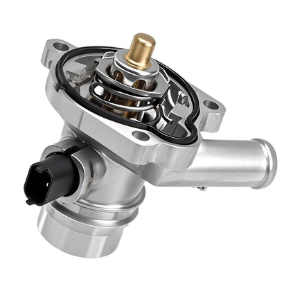 FUSCH front view of aluminum thermostat housing showing fit and finish benefit