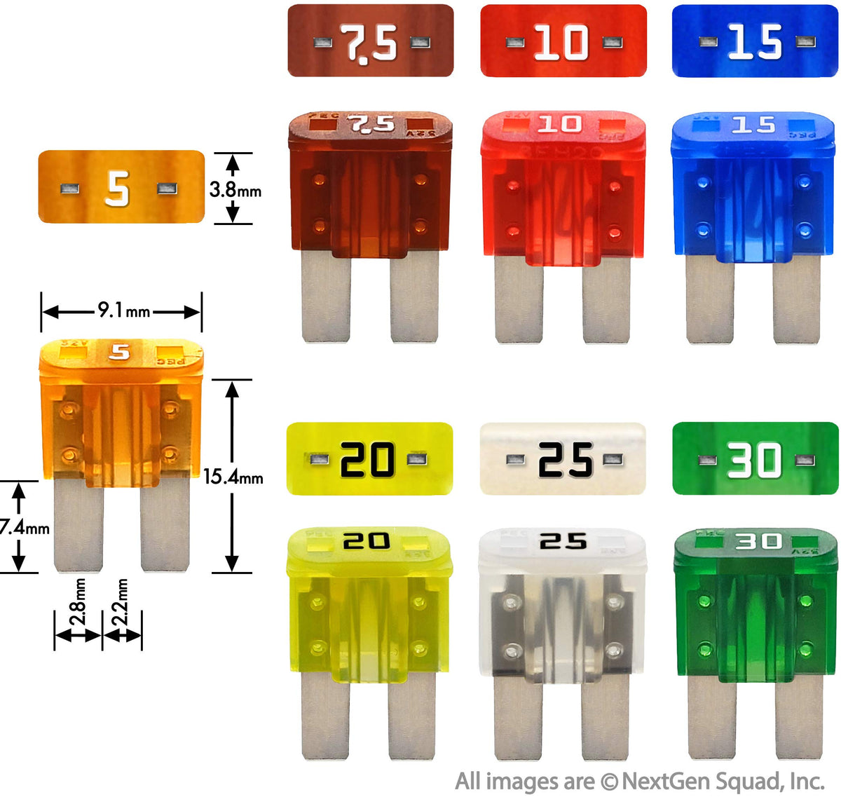 FuseTech fuse seated in vehicle fuse box demonstrating quick replacement benefit