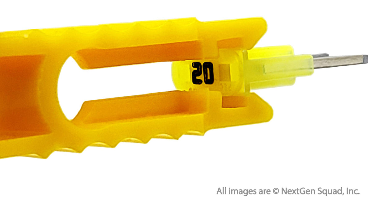 FuseTech plastic fuse puller detail enabling safe, easy fuse removal