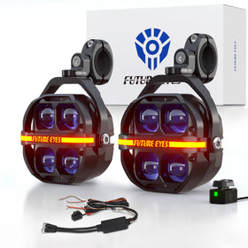 Future Eyes front view showing compact housing and dual-beam benefit