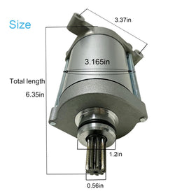 Detail of FUYEAR starter mounting flange demonstrating secure bolt alignment benefit