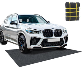 FUZEWANLI front view mat showing full 60x72 coverage and floor protection