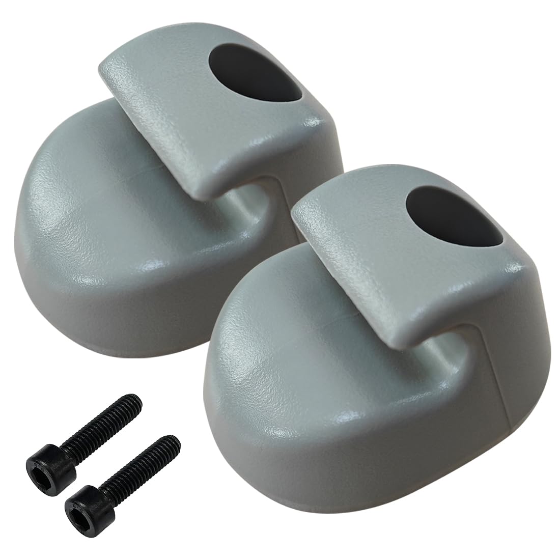 FV front view of visor clip showing shape and fit benefit secure mounting