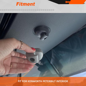 FV side profile of clip highlighting contour for stable visor operation