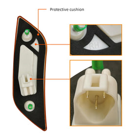 FV wiring connector detail showing plug compatibility for quick install