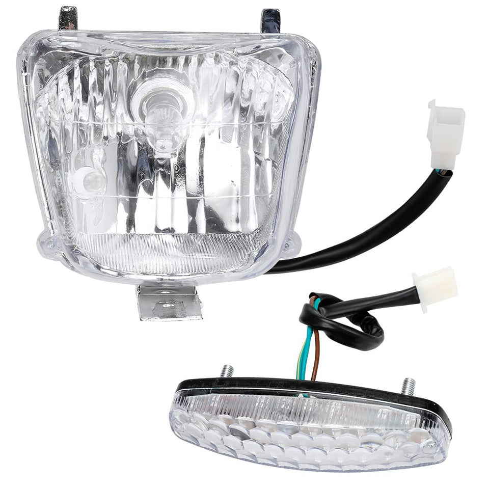 FVRITO front headlight assembly installed showing improved visibility