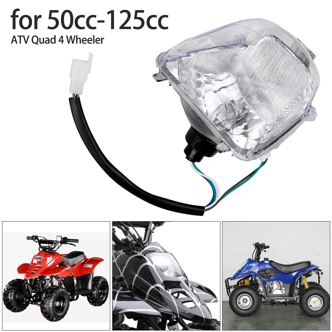 FVRITO headlight lens close-up revealing reflector detail and durability