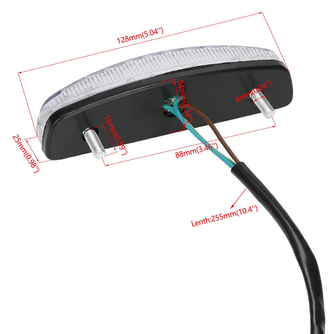 FVRITO headlight mounted on 110cc ATV illustrating direct fit replacement