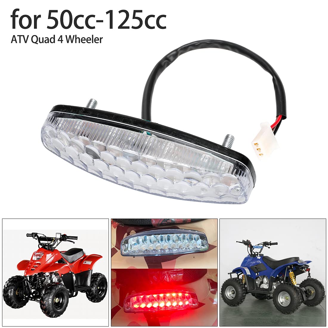 FVRITO rear tail light LED array highlighting brighter brake visibility