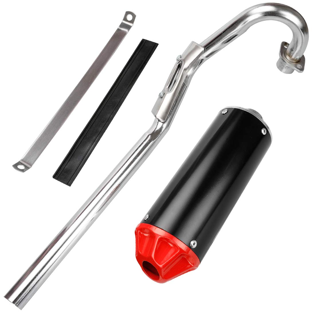 FVRITO muffler side profile illustrating compact design benefit