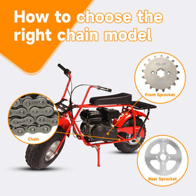 FVRITO chain installed on Coleman CT200U demonstrating correct fit and reliable drive