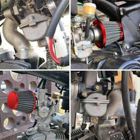 FVRITO accelerator cable stretched to show 46.5 inch length for correct routing
