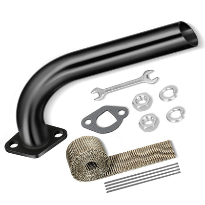 FVRITO exhaust front view showing compact fit and improved sound