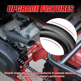 FVRITO exhaust mounted on mini bike demonstrating fitment and tone
