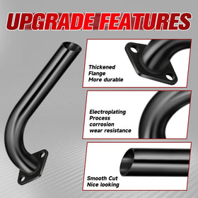 FVRITO exhaust next to ruler showing size and easy compatibility