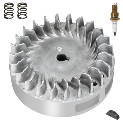 FVRITO flywheel front view showing matching bolt pattern and fit benefit