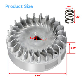 FVRITO flywheel installed on engine showing faster rev response in use