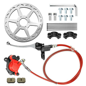 FVRITO complete brake assembly front view showing compact kit and easy upgrade benefit