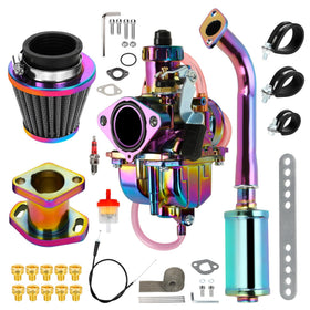 FVRITO front view exhaust showcasing complete pipe and muffler with improved airflow