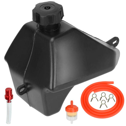 FVRITO front view gas tank showing shape and leak-free benefit