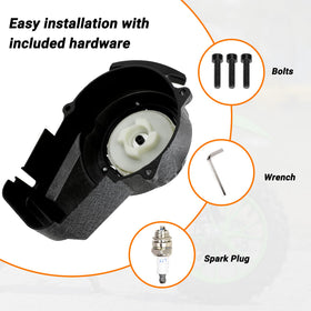FVRITO fuel filter and hardware displayed to show completeness and installation readiness