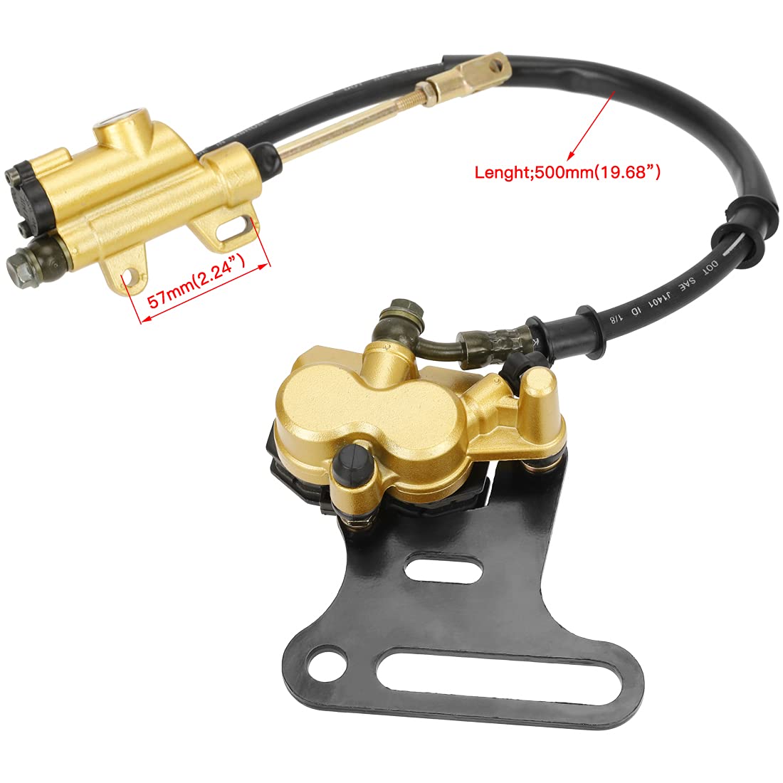 FVRITO spare brake pads and cable ties included for immediate installation