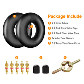 FVRITO inner tube fitted on a garden cart illustrating dependable utility performance