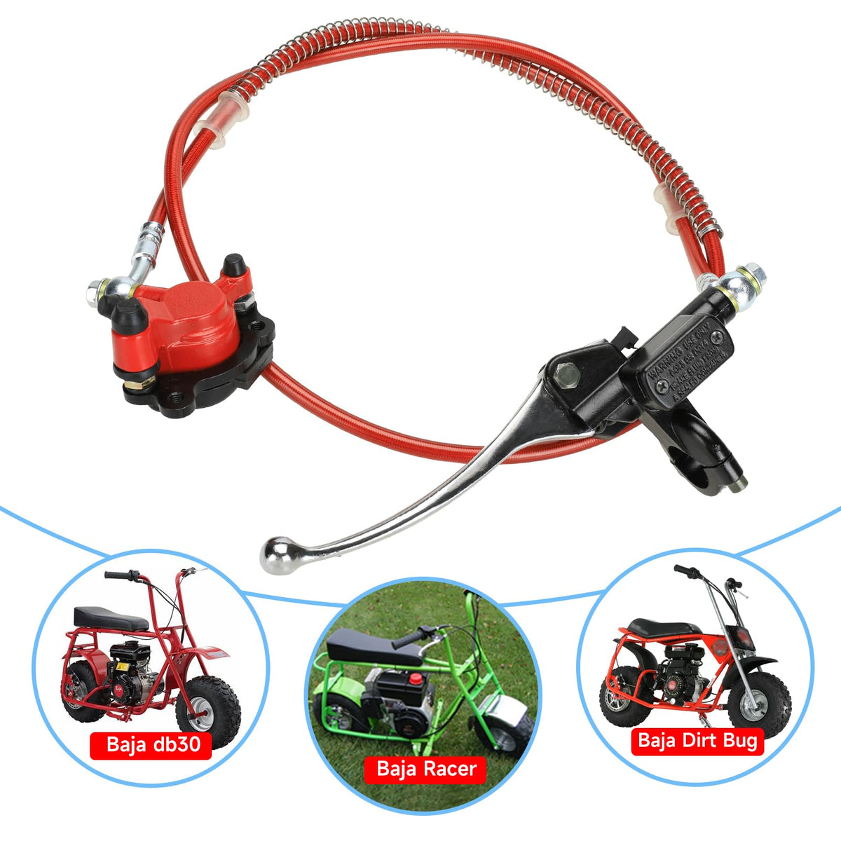 FVRITO master cylinder and lever perch mounted, offering comfortable control and reduced effort