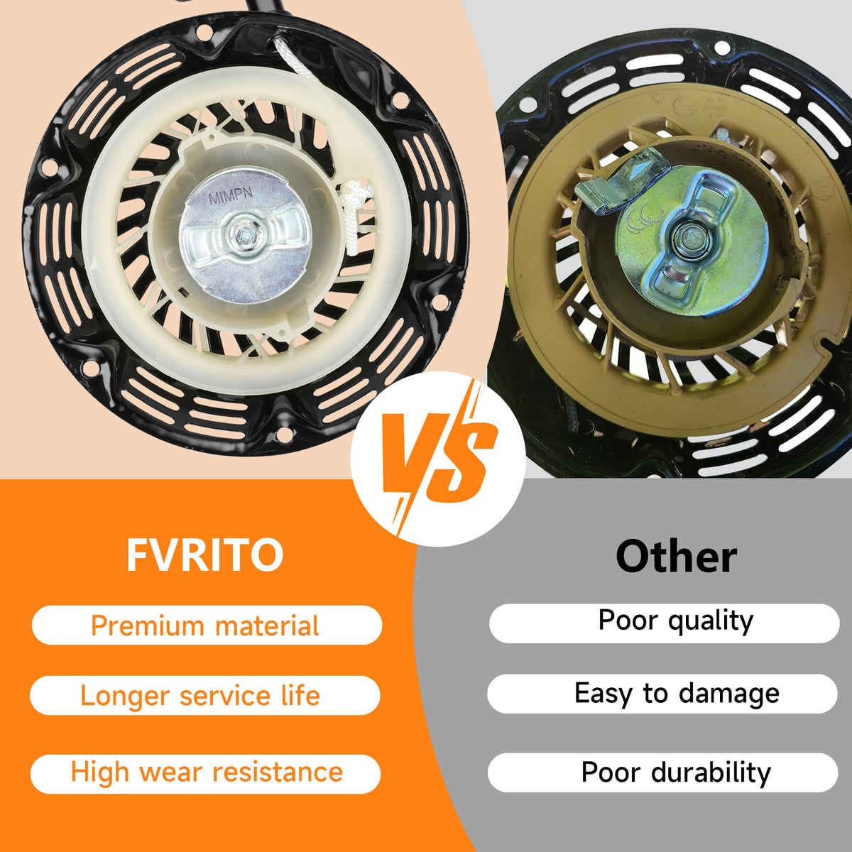 FVRITO mounted on Coleman CT200U demonstrating correct fit and restored starting function