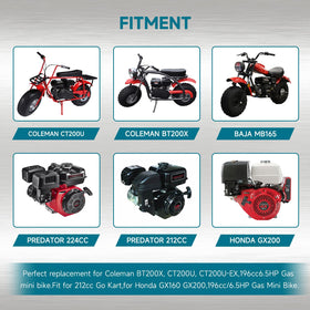 FVRITO muffler mounted on go-kart showing tidy exhaust routing and safety