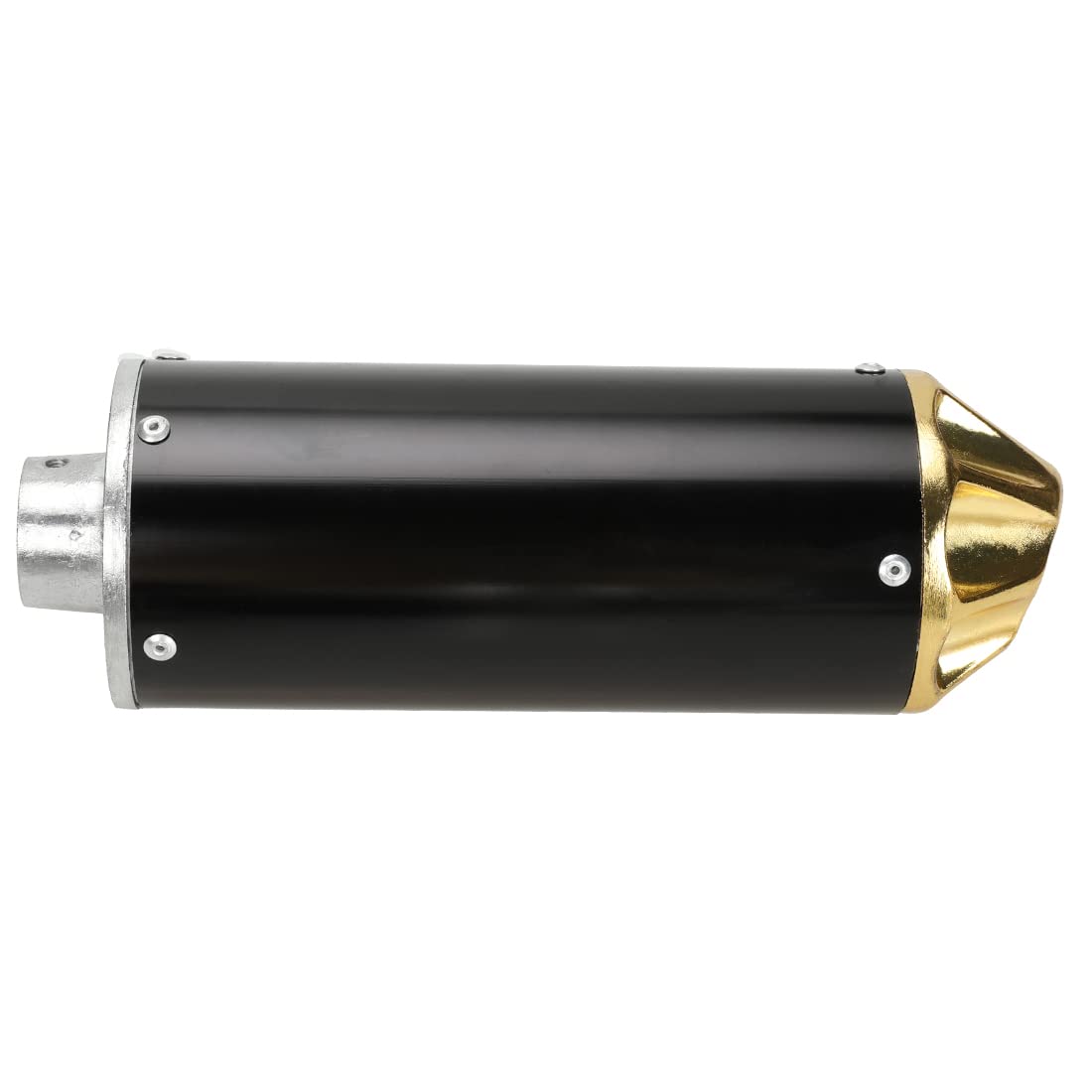 FVRITO muffler side profile displaying streamlined shape and sound benefit