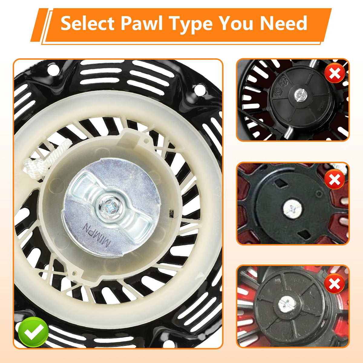 FVRITO packaging and included pull start sticker showing brand and included parts