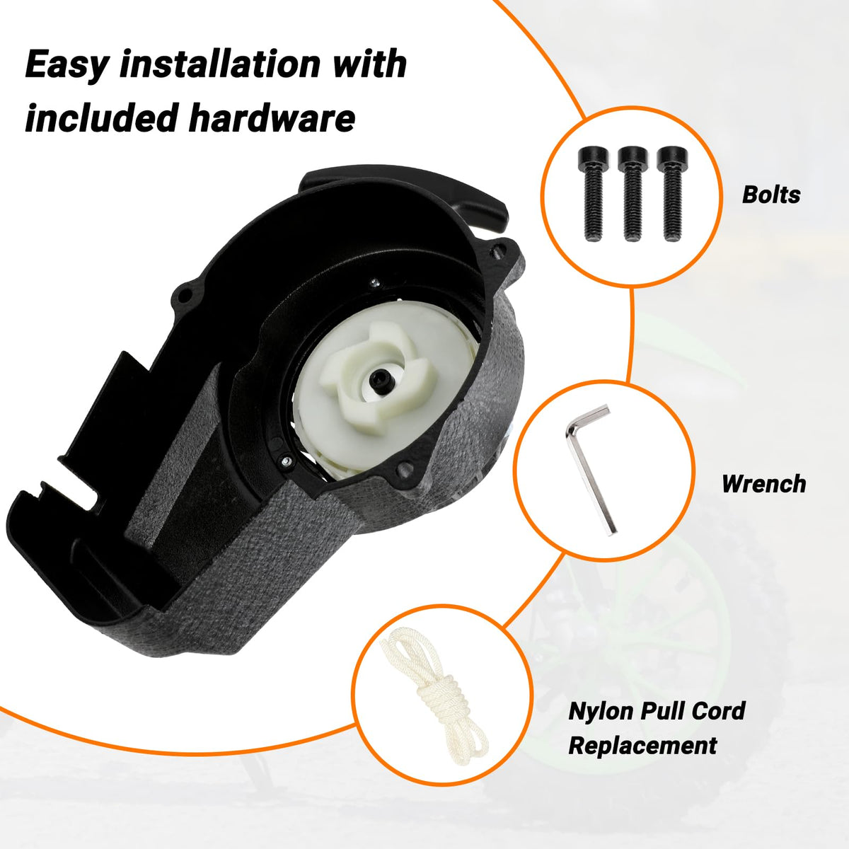 FVRITO starter mounted on flywheel demonstrating direct-fit reliability