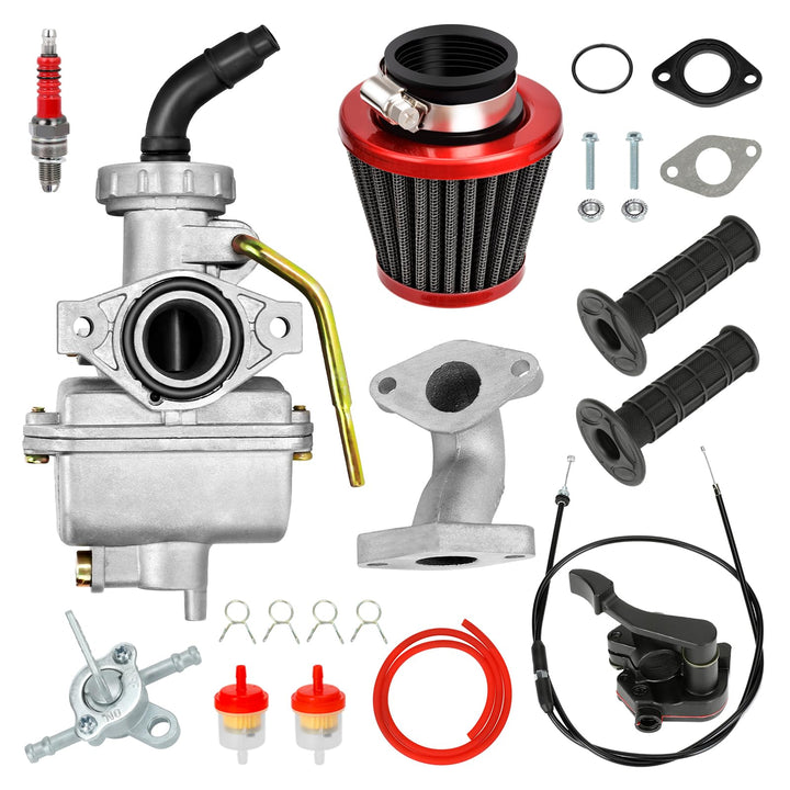 FVRITO PZ20 front view showing carburetor and mounting points for easy installation