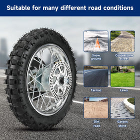 FVRITO rim spoke and hub detail showing durable construction and shock absorption