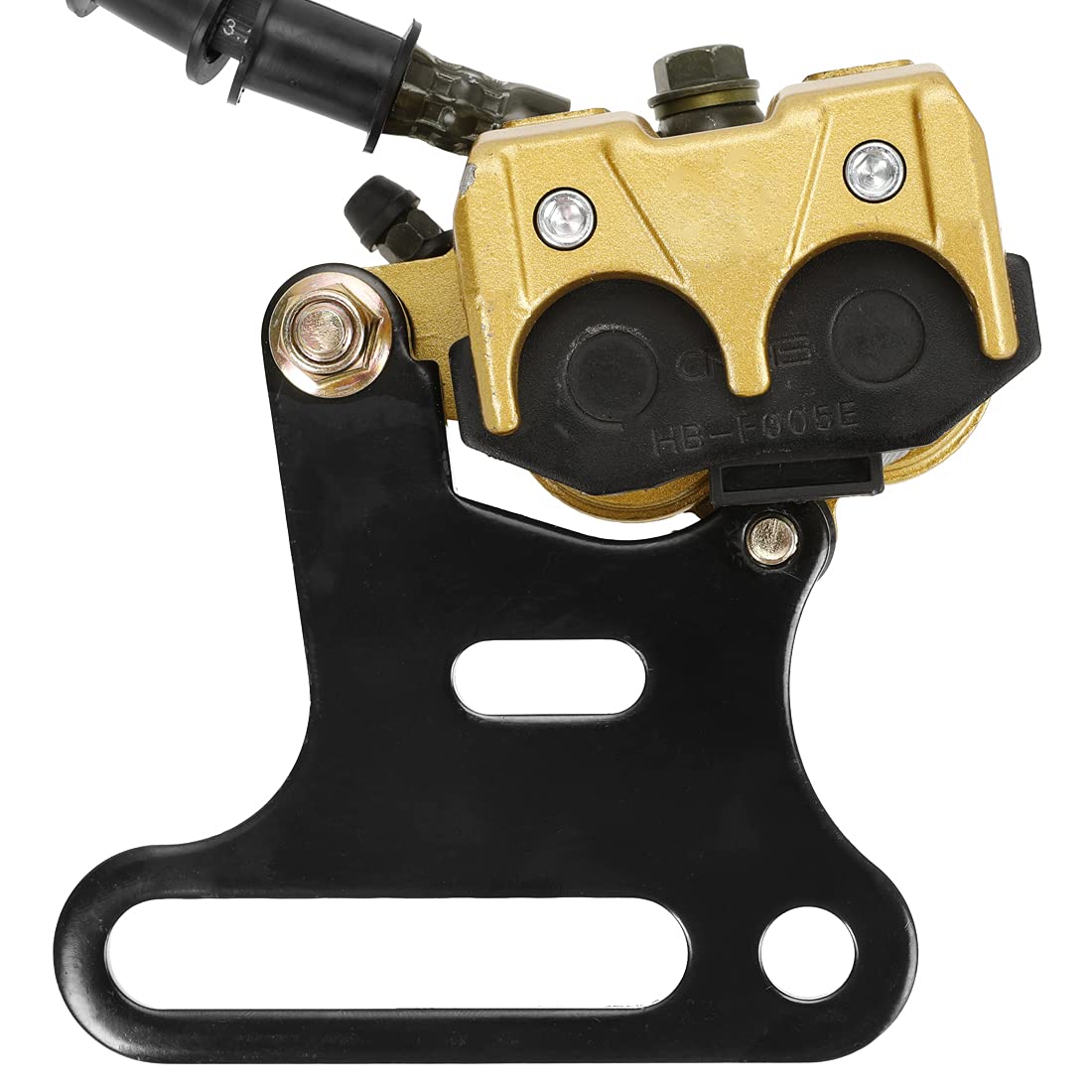 FVRITO brake assembly beside ruler showing measurements for correct fit