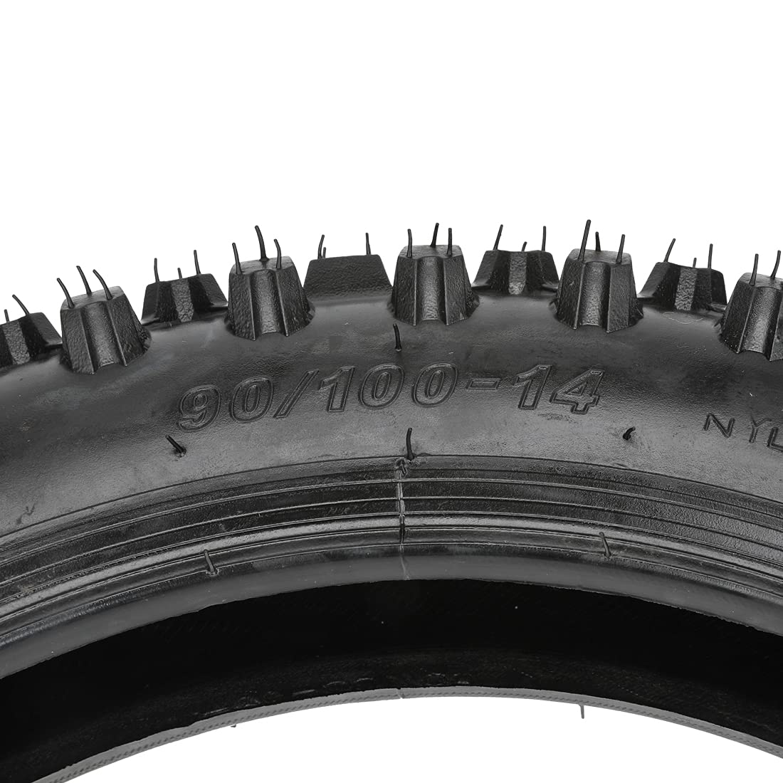 FVRITO tire beside ruler showing scale and true 14-inch compatibility