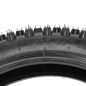 FVRITO tire beside ruler showing scale and true 14-inch compatibility