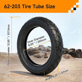 FVRITO tire side profile highlighting durable rubber for improved ride