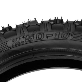 FVRITO knobby tire tread close-up offering enhanced off-road traction