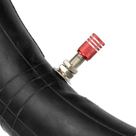 FVRITO inner tube flat lay with valve cores and wrench, complete repair kit ready