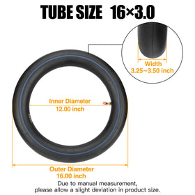 FVRITO tube installed on e-bike wheel demonstrating correct fit