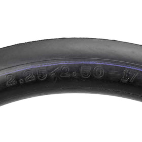 FVRITO close-up of straight valve stem with red aluminum cap, easy inflation benefit