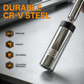 Fykikta chrome-vanadium finish resisting rust and easing cleanup