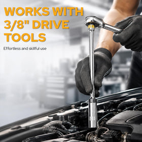 Fykikta close-up swivel joint displaying 360-degree reach and flexibility