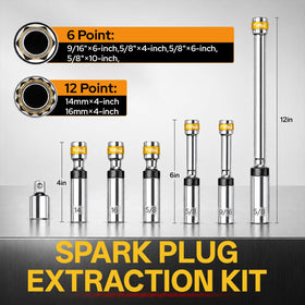 Fykikta socket set lined up showing sizes for broad vehicle coverage