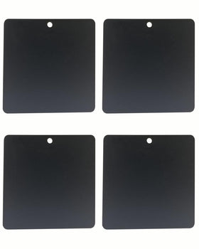 FYWZ front view of four steel adhesive magnetic mount pads showing compact kit and benefits