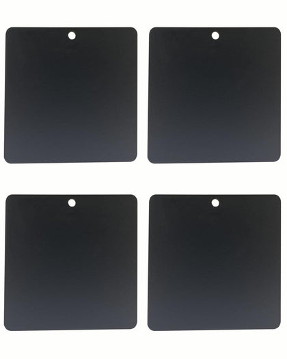 FYWZ front view of four steel adhesive magnetic mount pads showing compact kit and benefits
